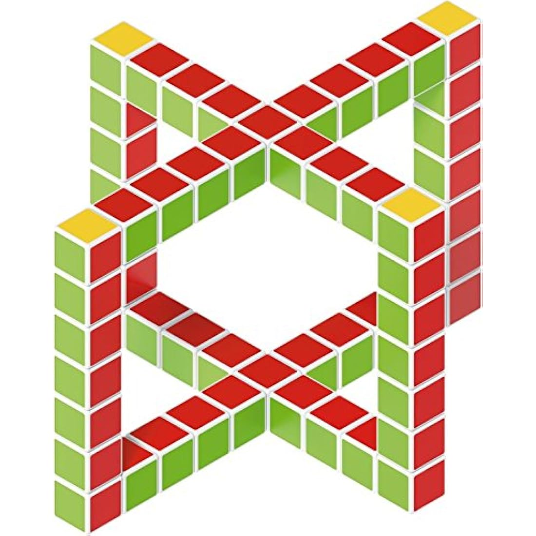 Geomag Magicube 129 - Magnetic cubes, Multicoloured, 64 Piece Set