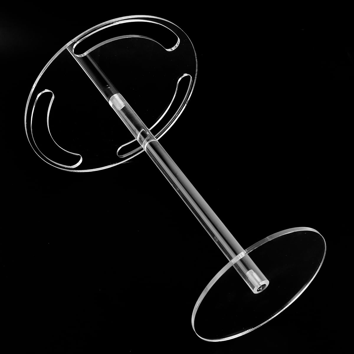 Ieron Sunglasses Holder 360 Degree Rotatable Transparent Sunglasses Storage Rack Glasses Display Stand Suitable For Office Desk Dressing Table Desktop
