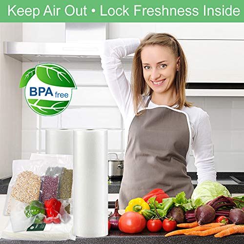 O2frepak 200 Count 28X40cm Textured Vacuum Sealer Bags for Food Sealer,BPA Free and Heavy Duty Embossed Vacuum Seal Food Sealer Bags,Great for Sous