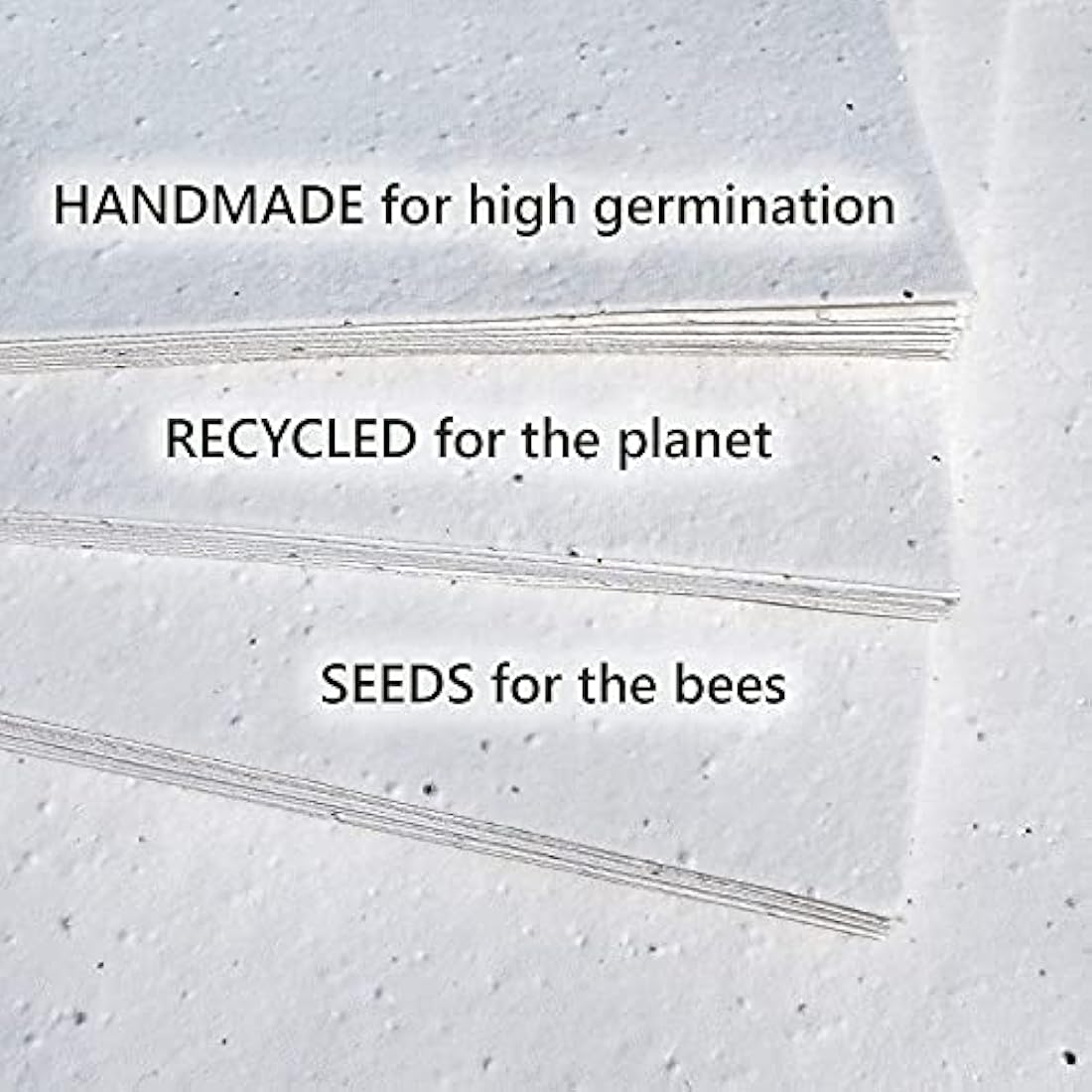 Small Plantable Seed Paper Thank You Cards - Handmade, Eco Friendly & Recycled Gratitude Notes/Giftcards for Teacher, Friend, Wedding etc - Biodegradable Pack of 32 A7 Mini Greeting Gifts