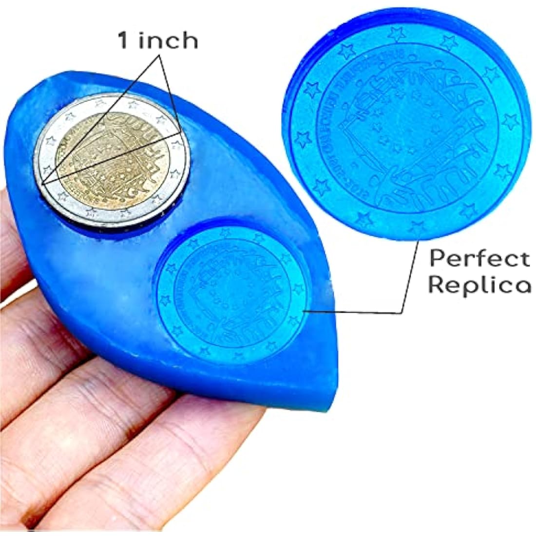 BBDINO Silicone Mould Making Kit, 30A Liquid Silicone for Mould Making 38.8 OZ, Quick Cure Mould Making Silicone Rubber, 1:1 Ideal for Casting Resins Moulds & Silicone Moulds Sapphire Blue