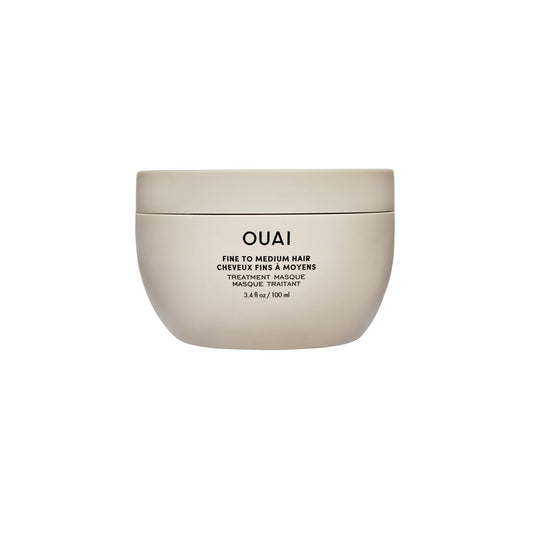 OUAI Fine to Medium Hair Treatment Masque Travel Size - Hair Mask for Hair Repair, Hydration and Shine - With Shea Butter, Keratin and Panthenol -