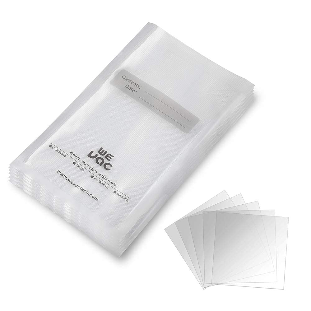 Wevac Food Vacuum Sealer Bags 20x30cm 100 Count Pre-Cut Bag for Food Saver, Seal a Meal, Weston. Commercial Grade, BPA Free, Heavy Duty, Great for Vac