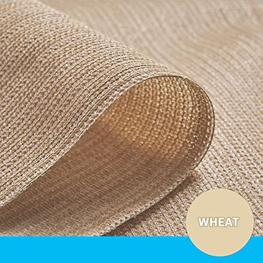 Coolaroo 435967 Shade Fabric 90% UV Protection for People, PET, OR Home LG, 12' x 50', Wheat
