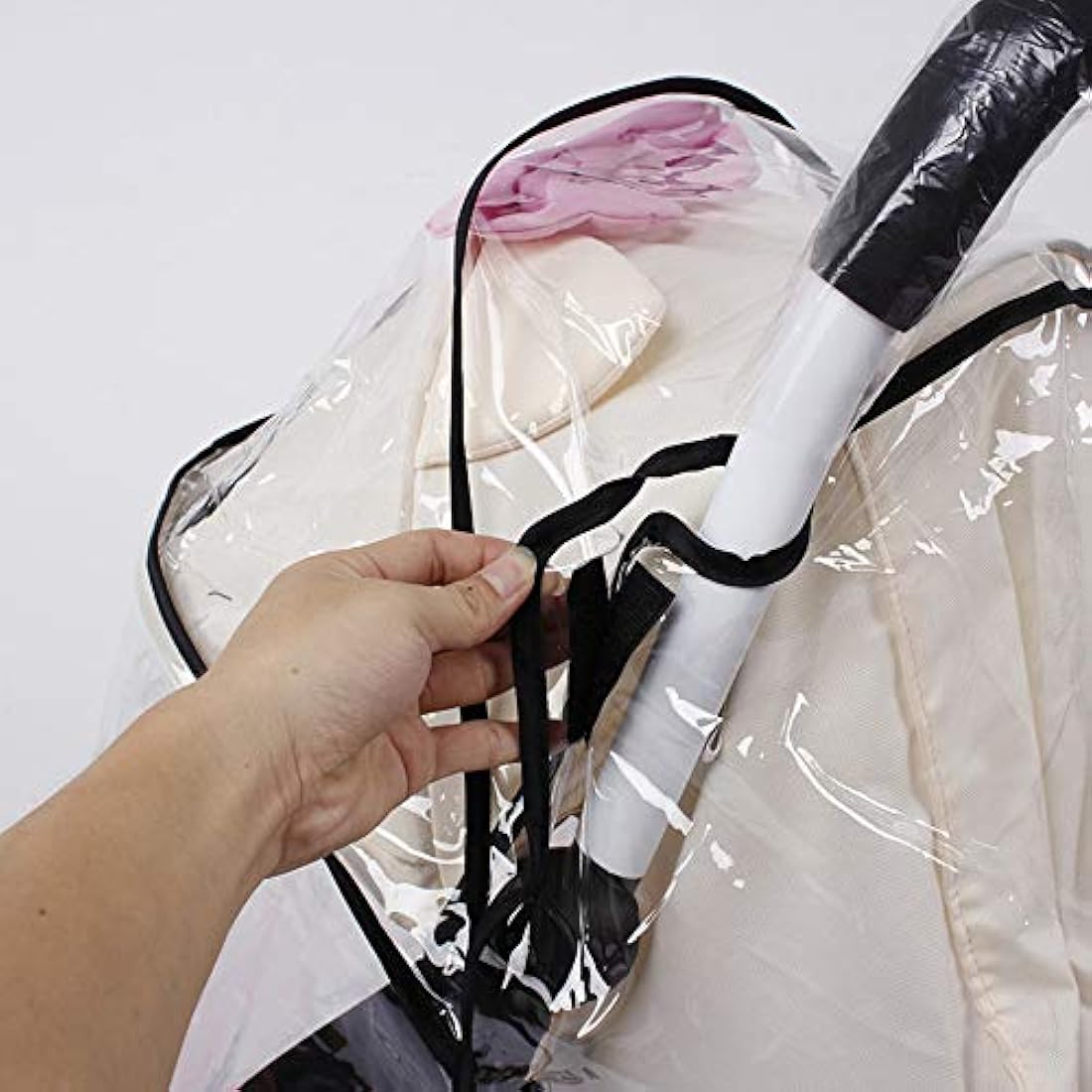 SeedFuture Pram Rain Cover for Babyzen Yoyo, Long Extend Stroller Rain Cover, Stroller Accessories for Babyzen Yoyo Yoya, Windproof and Waterproof Pushchair Raincoat