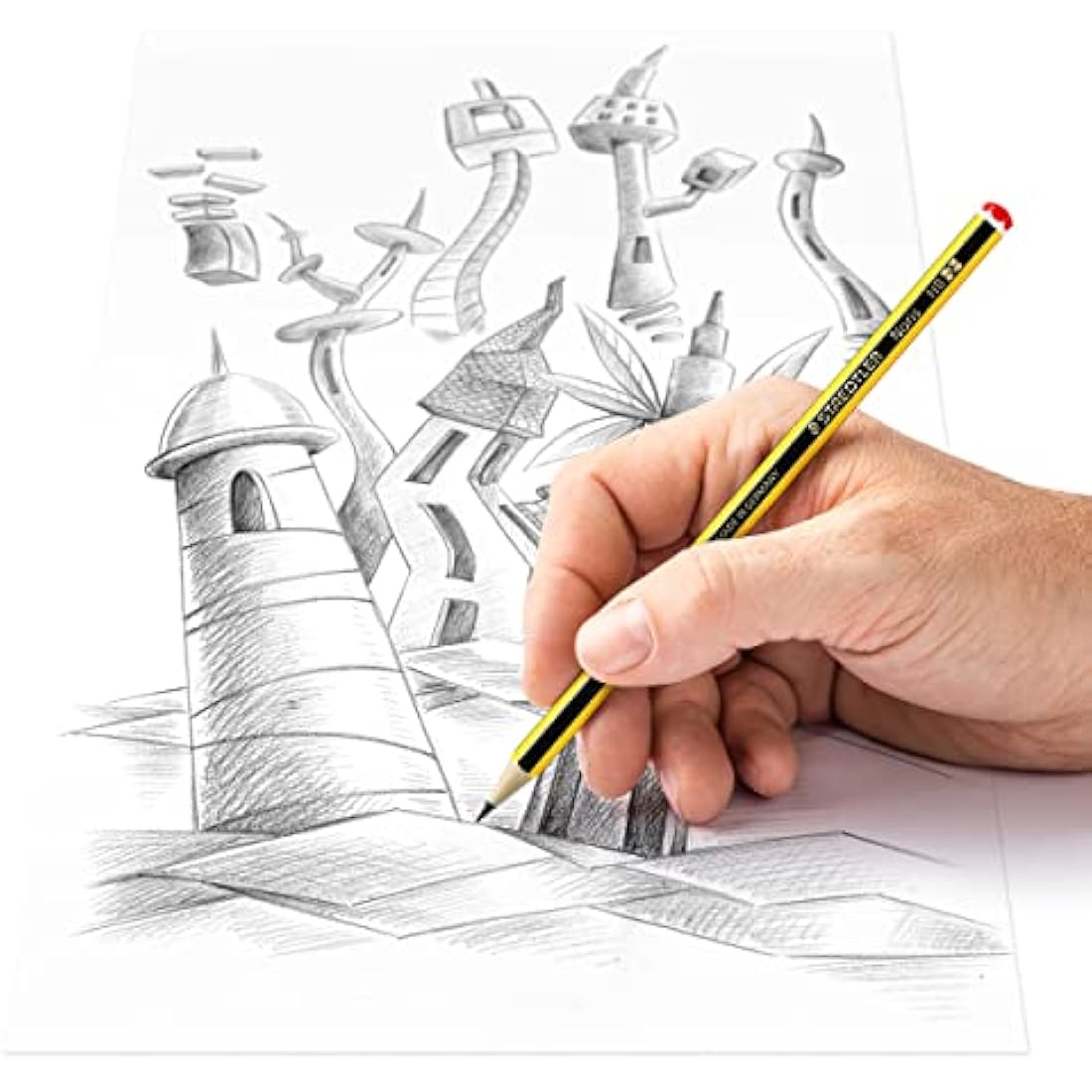 STAEDTLER 120 KP50 Noris Graphite Pencil - HB (Tub of 50)