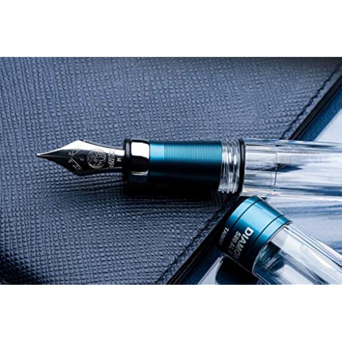 Twsbi Diamond 580AL R Prussian Blue Nib M - Fountain Pen Special Edition