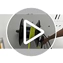 M MINGLE Pressure Washer Hose Reel 100ft, Heavy Duty Steel Hose Reel, Manual Crank Power Washer Hose Reel with Swivel Arm, 3/8" NPT
