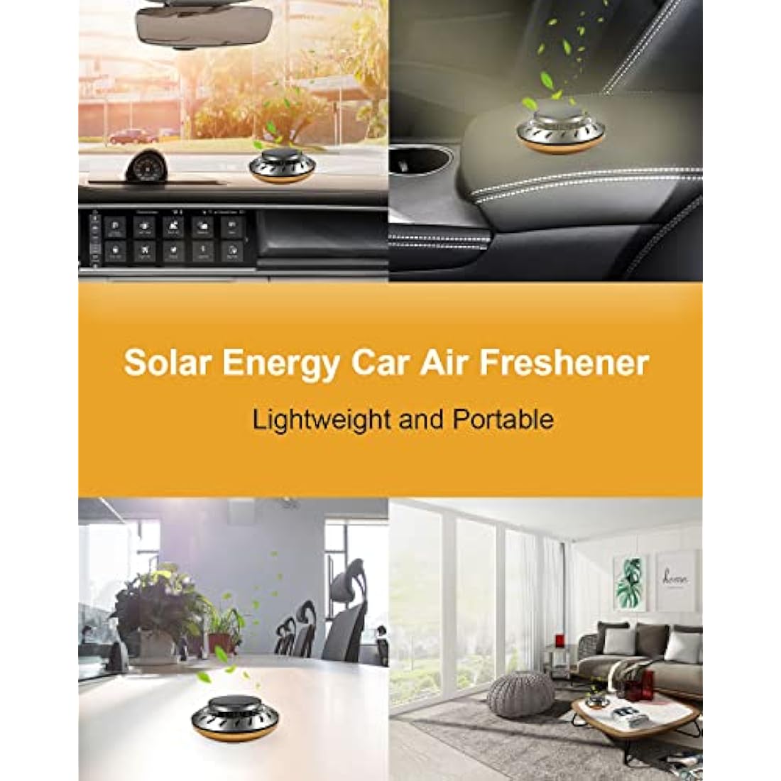 Car Air Fresheners for Women | Car Scent Air Freshener with White Musk Smell | Solar Car Diffuser with Odour Eliminator Technology | Long Fragrance Car Accessories for Women | Ikeda Air Freshener Car