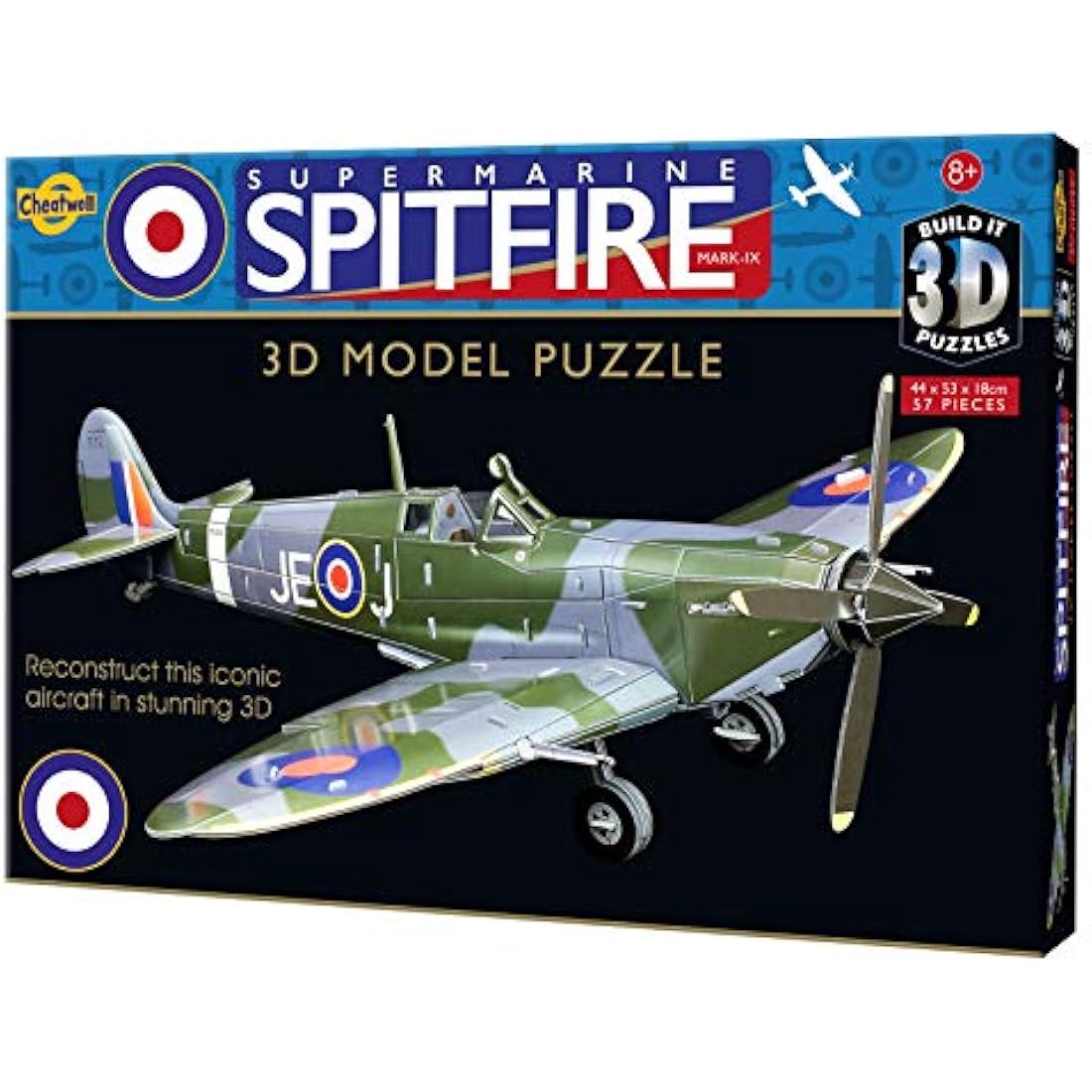 Cheatwell Games 02484 BYO 3D Puzzle Spitfire, Different