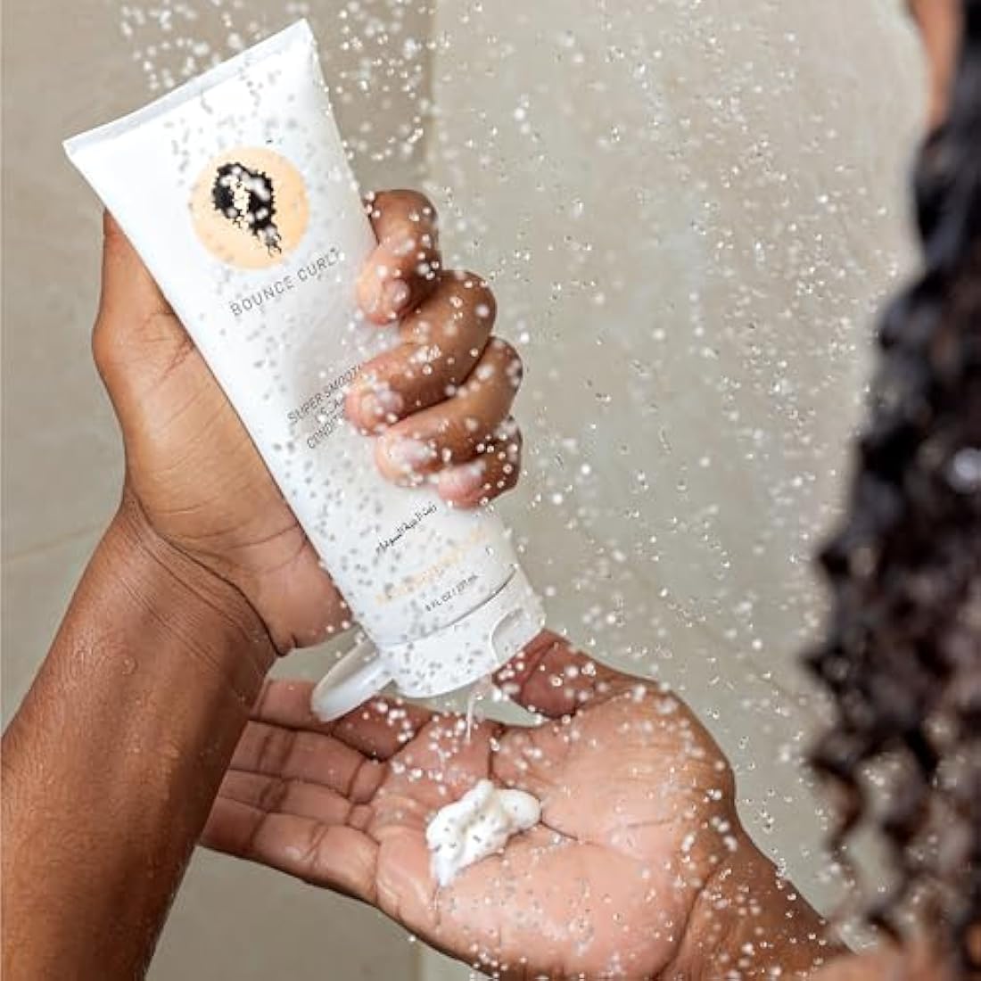 Bounce Curl Super Smooth Cream Conditioner UK | Curly Hair Conditioner | With Organic Aloe & Sunflower Oil | 8oz, 237ml