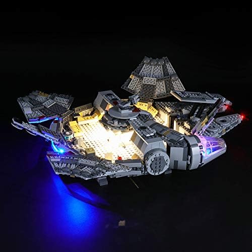 BRIKSMAX Led Lighting Kit for Lego Star Wars Millennium Falcon,Compatible with Lego 75257 Building Blocks Model- Not Include The Lego Set