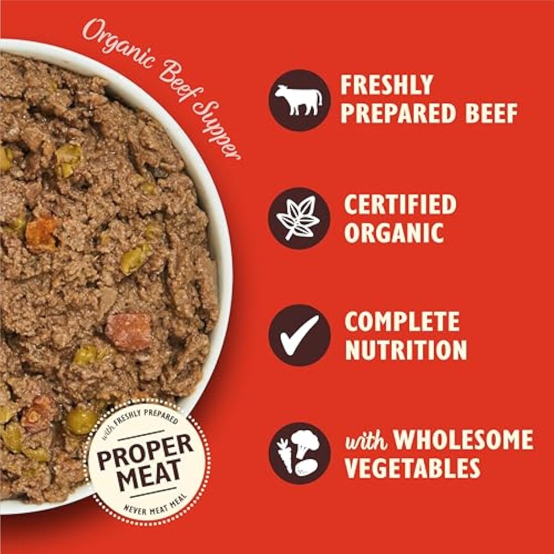 Lily’s Kitchen Made with Natural Ingredients Adult Wet Dog Food Tray Organic Beef 11 x 150g