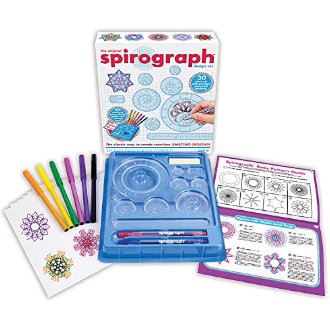 Spirograph Design Set | Create Amazing Endless Designs | 30 Pieces Set Including Precision Parts, Pens & Spiro-Putty | Creative Arts & Crafts Activity | for Ages 8+