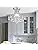 BESTIER Modern Silver Crystal Semi-Flush Mount Chandelier Lighting Ceiling Light Fixture Lamp for Diningroom Bathroom Bedroom Livingroom 3 E14 Bulbs Required D34cm X H30cmh