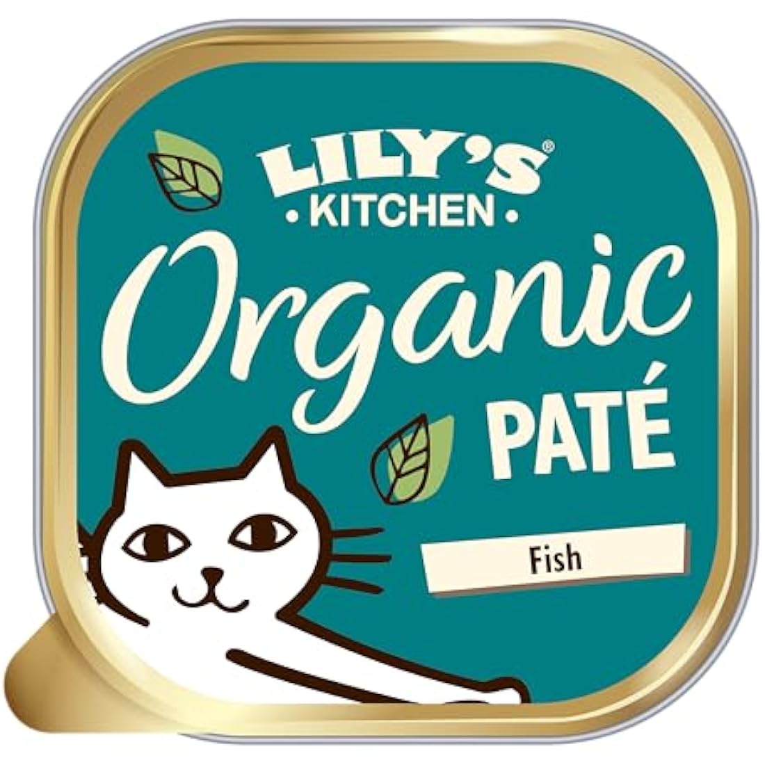 Lily's Kitchen Made with Natural Ingredients Adult Wet Paté Cat Food Tray Organic Fish Grain-free recipe 19 x 85g