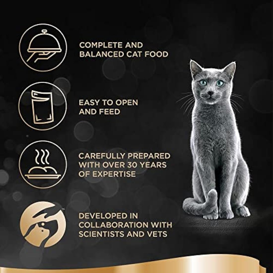 Sheba Select Slices in Gravy – Poultry Selection – Wet cat food pouches for adult cats – 72 x 85g pack