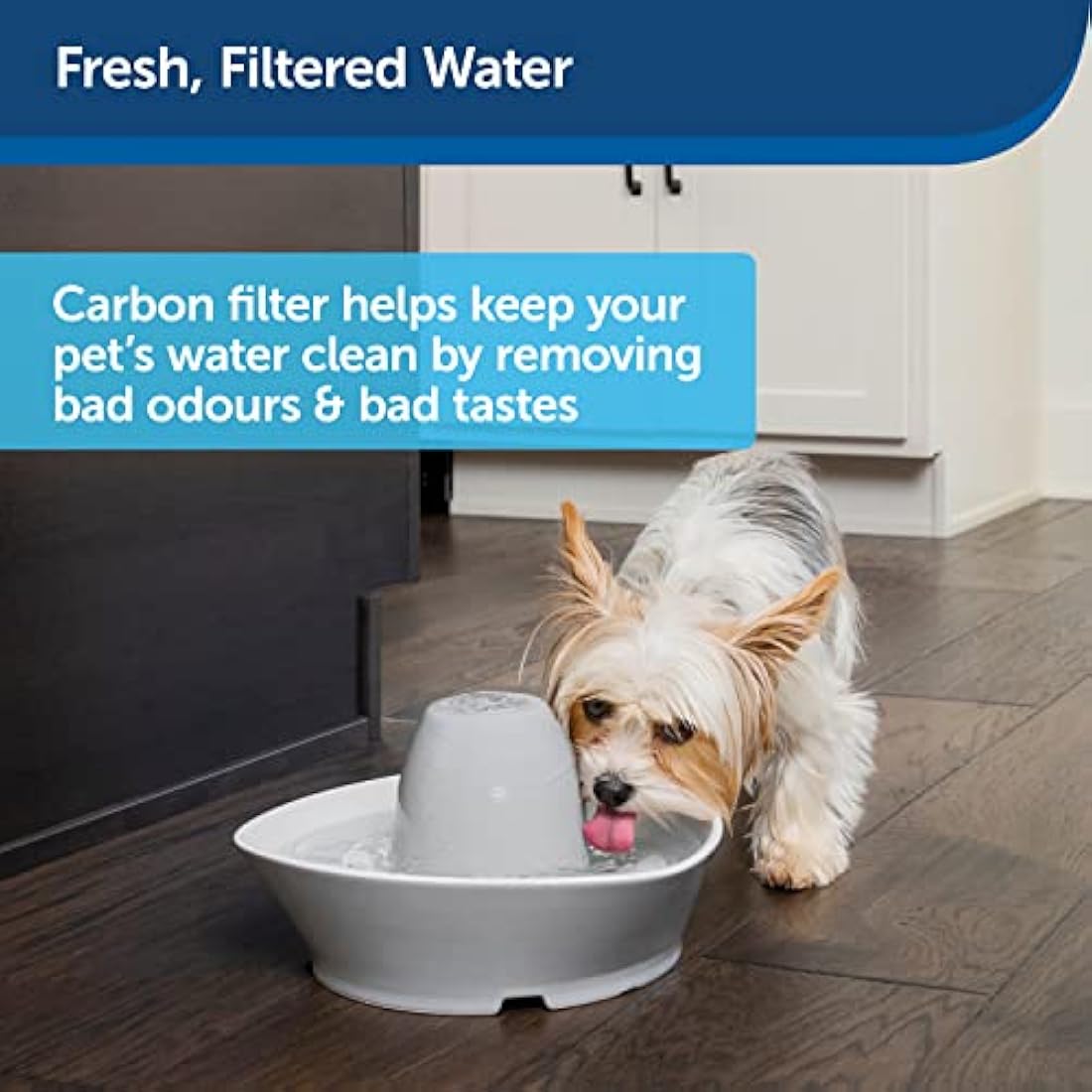 PetSafe Drinkwell Carbon Replacement Filters, Keeps Water Clean & Fresh, Compatible with Multiple PetSafe Fountains, 4 pack, White