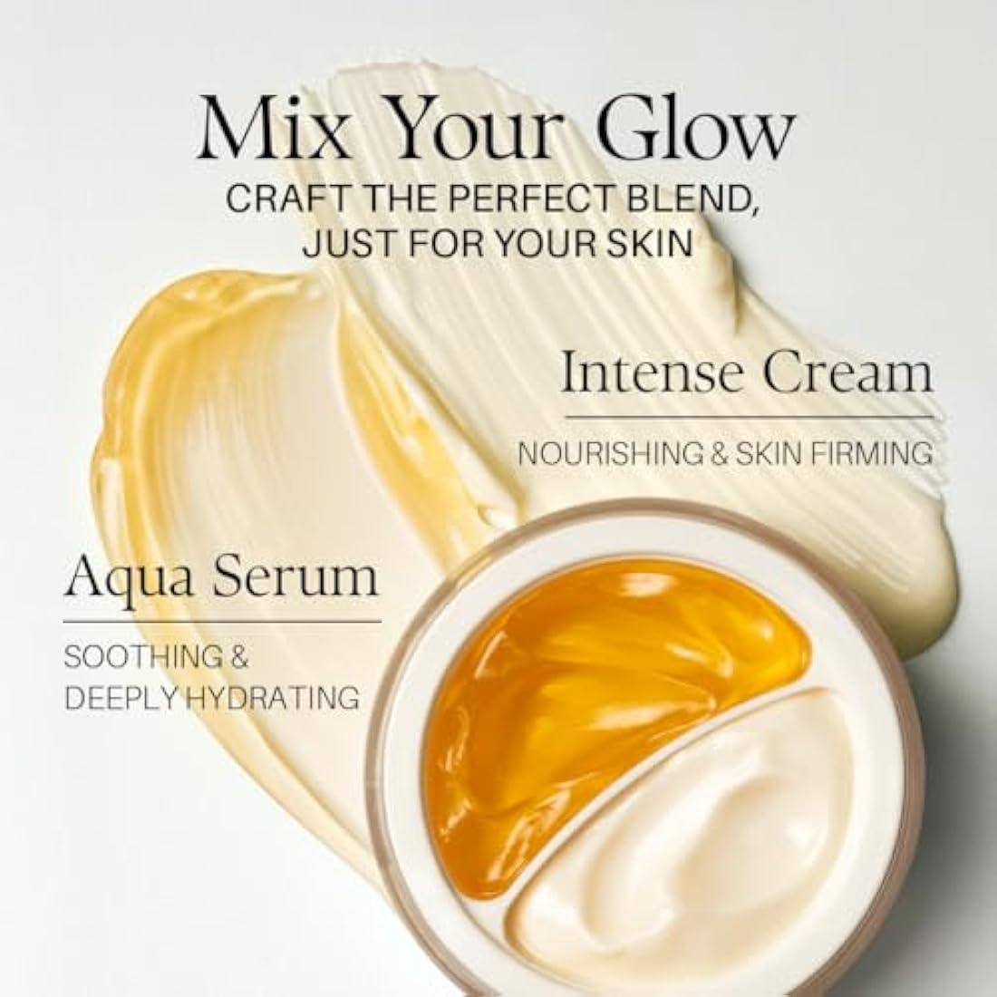 d'alba Italian White Truffle Double Serum & Cream, Vegan Skincare, 2-in-1 Face Moisturizer, Vegan Collagen, Skin Firming and Tightening, Suitable for All Skin Types (2.46 oz / 70g)