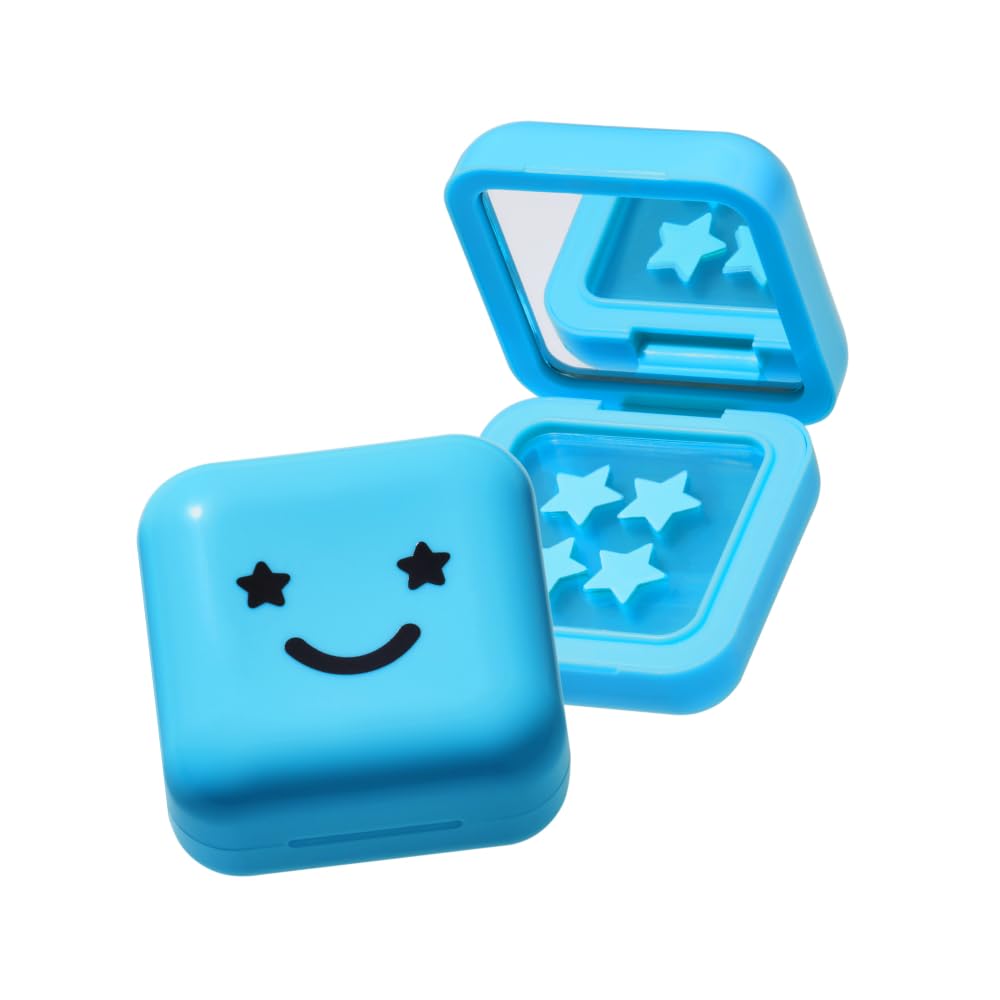 Starface Hydro-Star + Salicylic Acid Patches and Big Blue Compact, Helps Visibly Shrink and Soothe Spots, Cute Star Shape, Vegan, 32 count