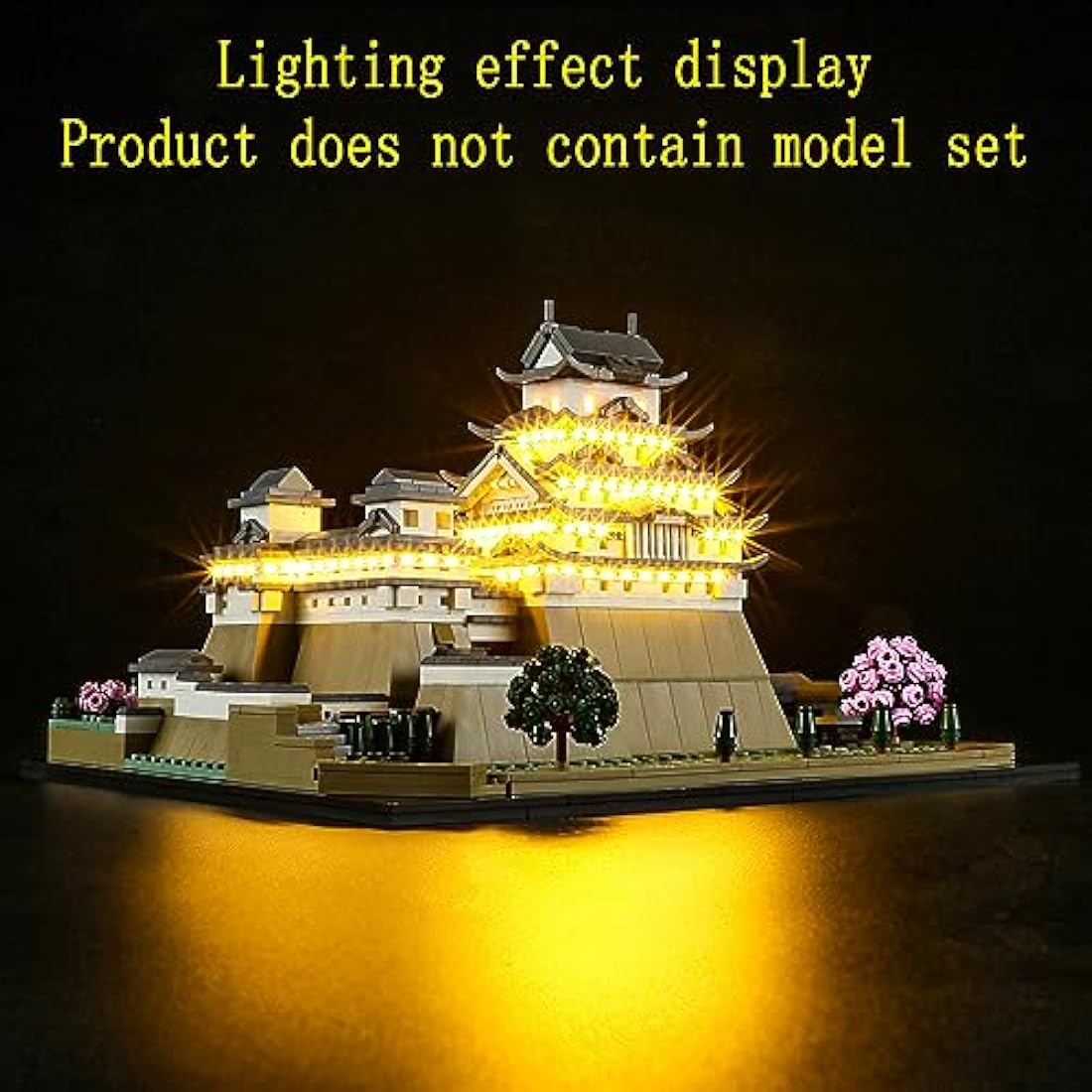 GEAMENT LED Light Kit Compatible with LEGO Himeji Castle - Lighting Set for Architecture 21060 (Building Set Not Included)