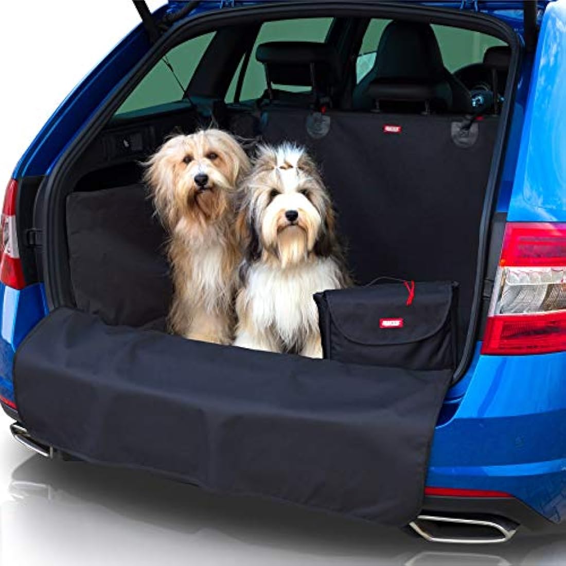 BARTSTR Car Boot Protector Dog 187 x 105 cm, Universal for Estate Boot Protective Mat, Water-Repellent and Bumper Protection, Plus Shoulder Bag