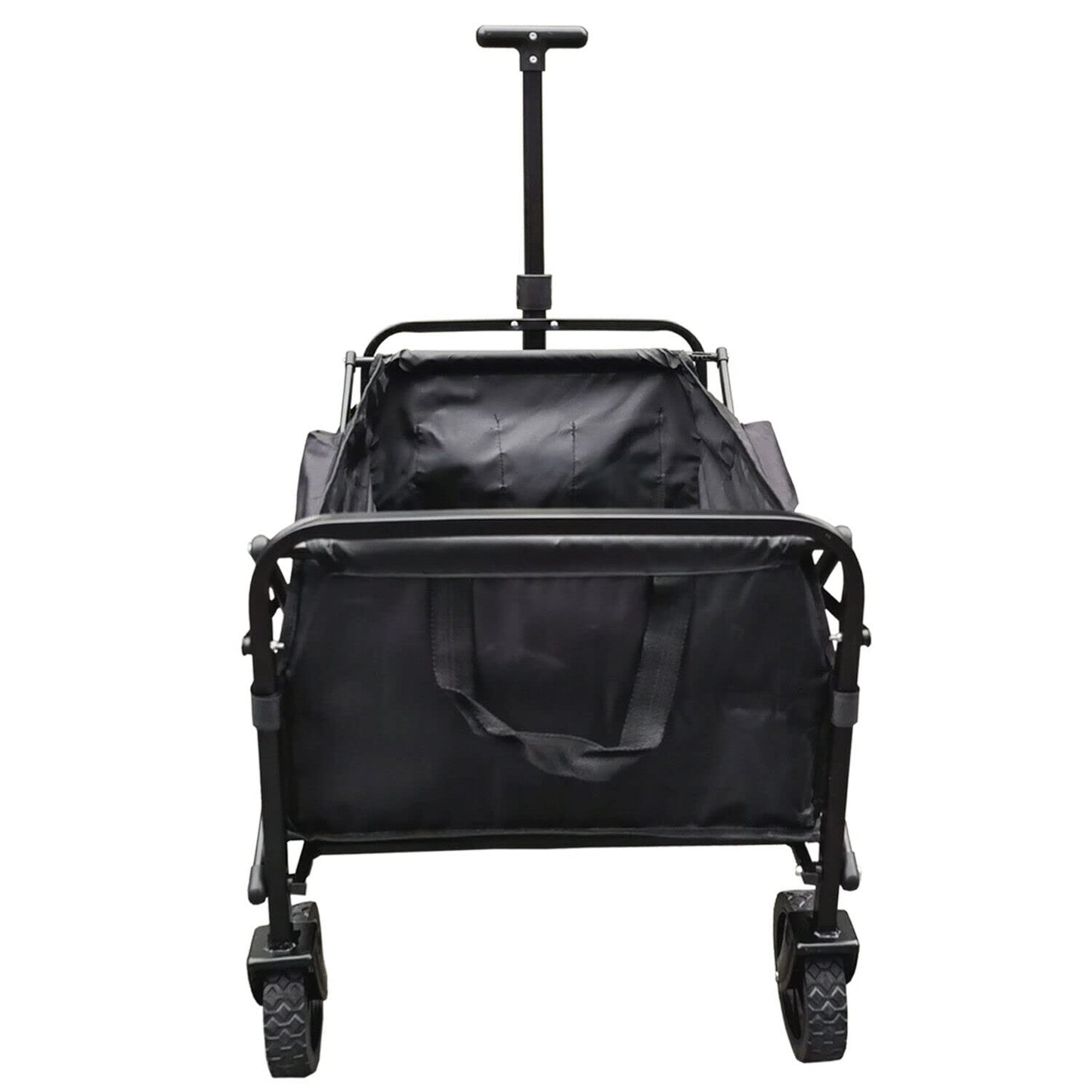 Pull Along Folding Hand Cart Garden Wagon Trolley Festival For Camping Beach Fishing Caddy Foldable Wheeled On Wheels Camp Heavy Duty 100kg Sack Waste