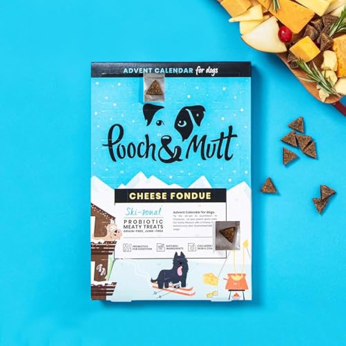 Pooch & Mutt - Christmas Advent Calendar for Dogs, with Natural Ingredients and Low Calories Christmas Calendar