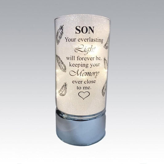 David Fischhoff Family Members Light Up Memorial Light Tube Sparkly Shimmering Indoor Decoration Son