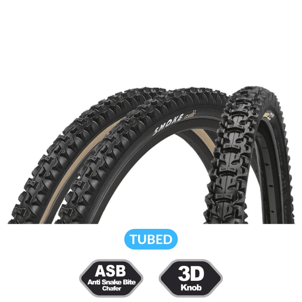 Panaracer GravelKing Slick+ TLC Folding Tyre : Black/Brown, 700 x 35c, 26 x 2.10