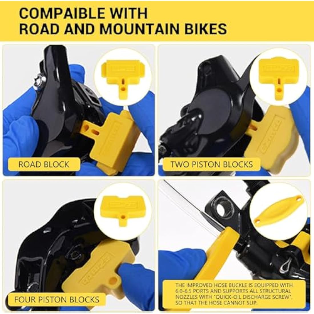 ytorgr Brake Bleed Kit with Mineral Bicycle Brake Fluid 120ml Hydraulic Disc mtb Bike Brake Bleeding kit for SHIMANO,TEKTRO, MAGURA