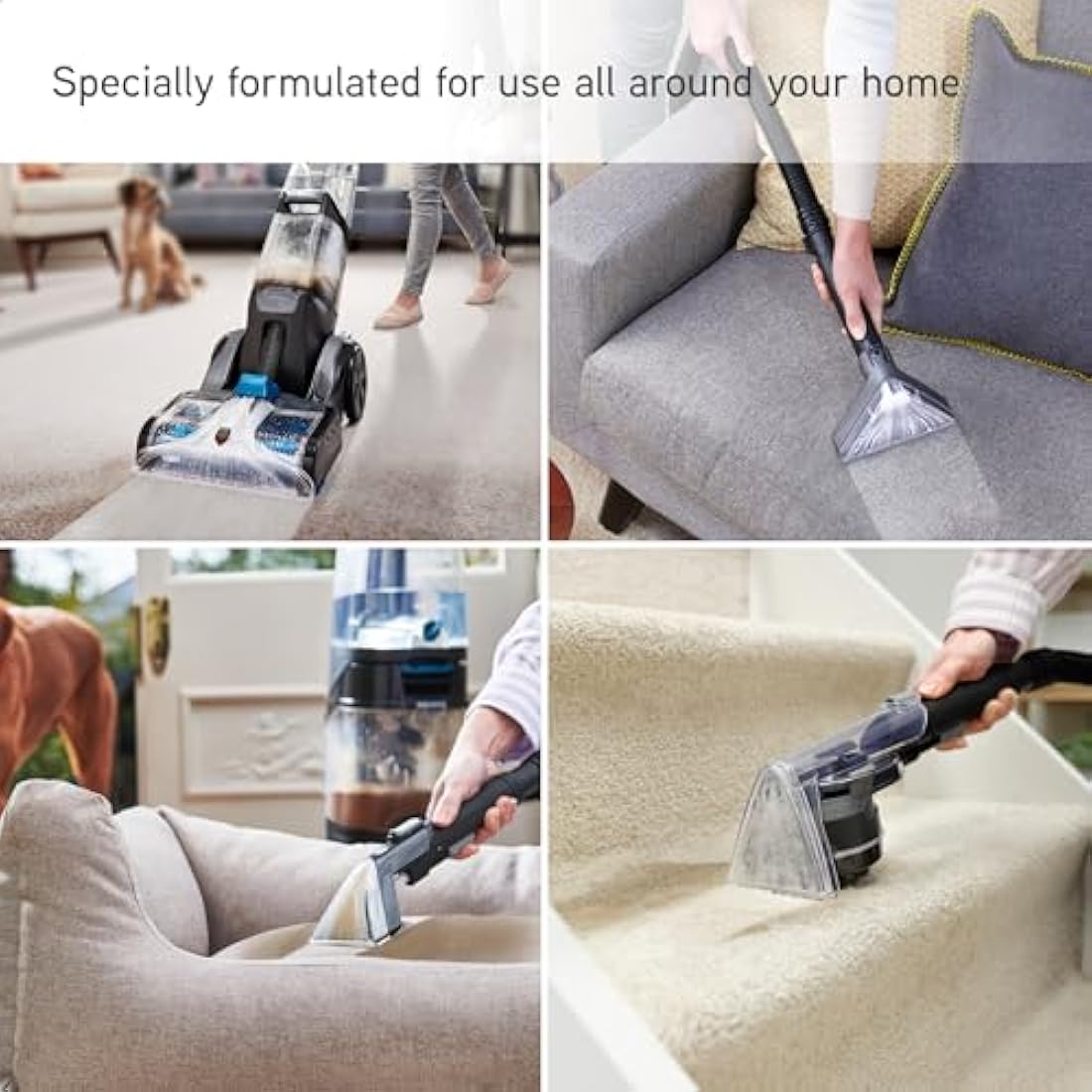Vax Platinum Professional 4L Carpet Cleaner Solution, Stain Remover Shampoo, Rose Burst Scent, Neutralises Pet Odours, 1-9-142060, Charcoal