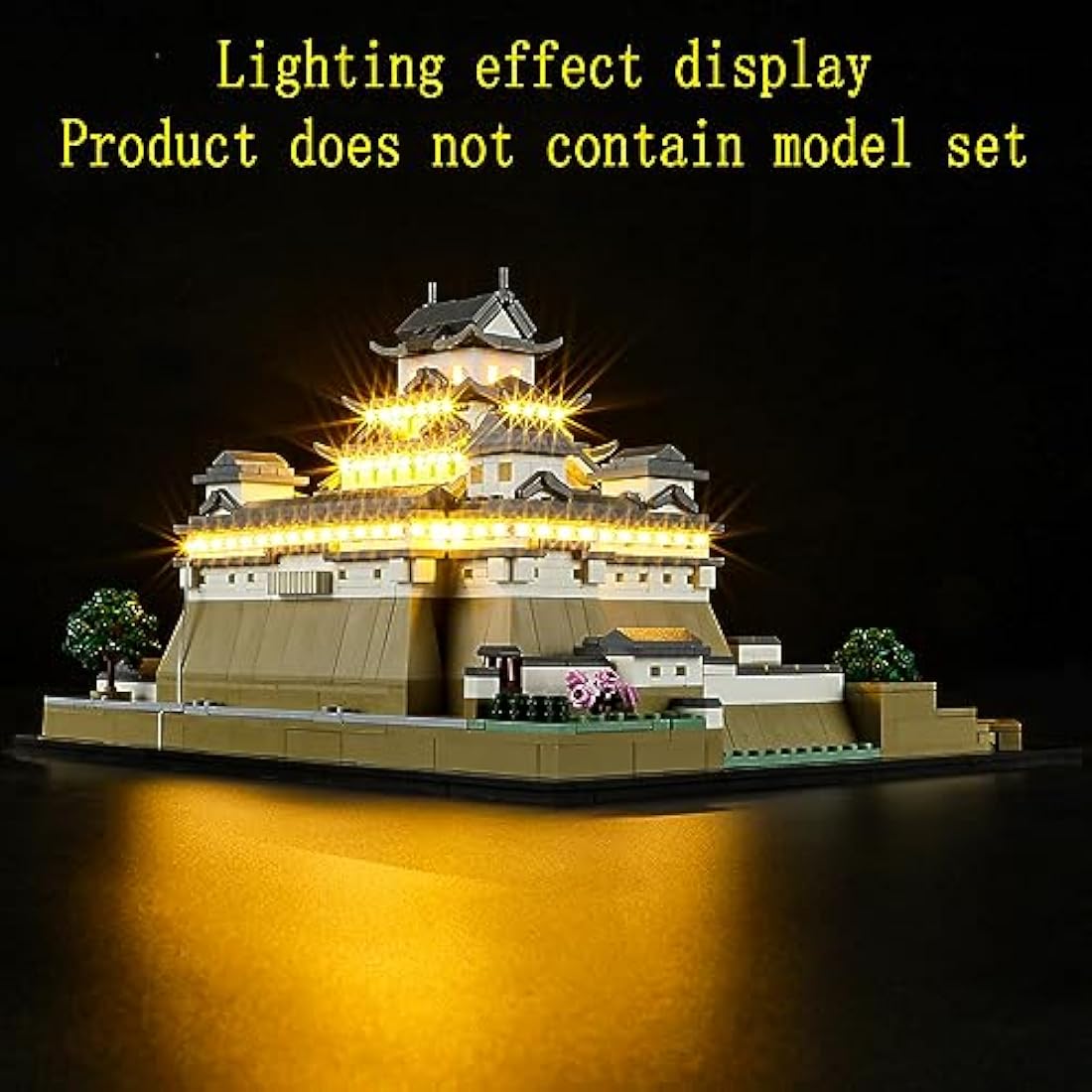 GEAMENT LED Light Kit Compatible with LEGO Himeji Castle - Lighting Set for Architecture 21060 (Building Set Not Included)