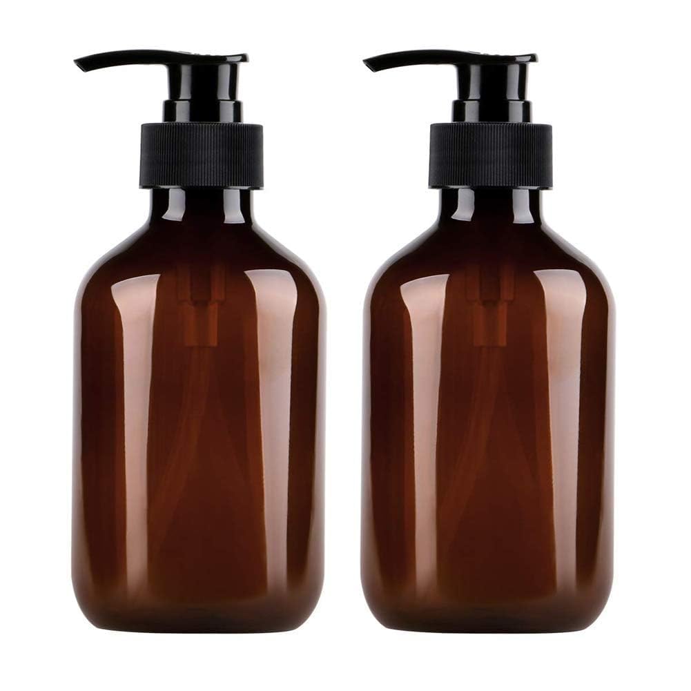 TOPINCN Plastic Bottles with Pump Dispenser, 16.9oz/500ml Pump Bottles Refillable Containers for Shampoo Lotion Conditioner Liquid Soap