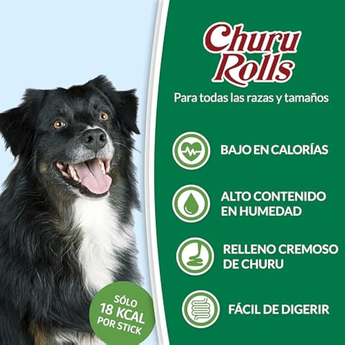 Churu Bites by INABA Dog Treat - Chicken Flavour 8 Pack (64 x 12g total) / Crispy Pouches with Creamy Filling Dog Treat, Delicious & Healthy Snack for Dogs, Training Treat, Natural, Grain Free