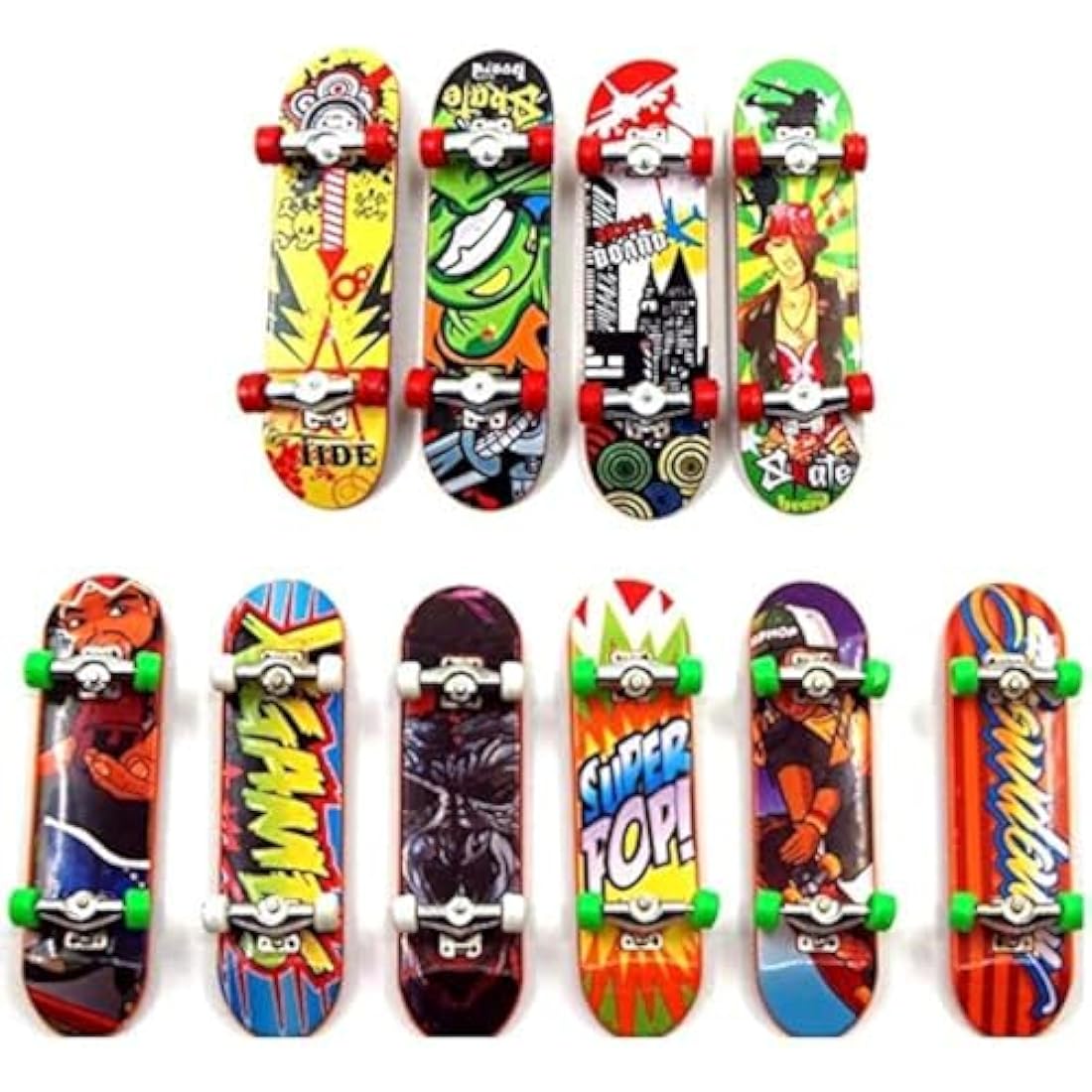 Sipobuy Mini Skateboard Toy Deck Truck Finger Board Skate Park Boy Kid Children Gift Random 6pcs