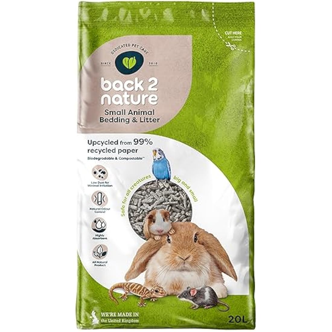 back-2-nature Small Animal Bedding and Litter 20L