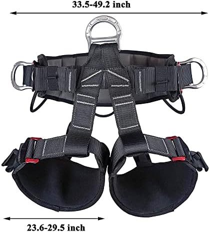 SOB Climbing Harness - High-Strength Polyester Safety Belt, Multi-Purpose for Mountaineering, Caving, Fire Rescue Equip