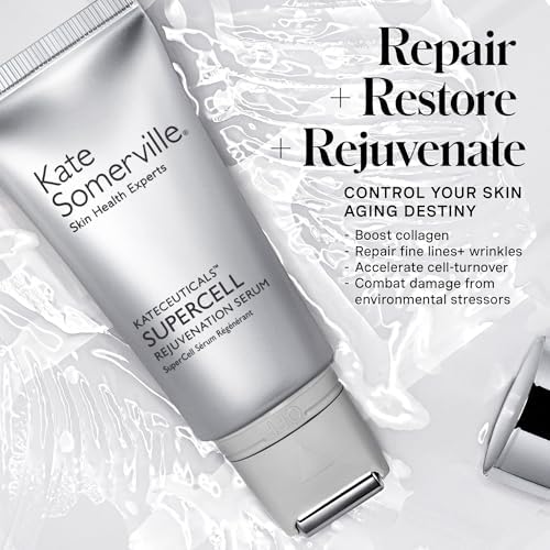 Kate Somerville KateCeuticals SuperCell Rejuvenation Serum, Anti-Ageing, Vegan Stem Cell Formula and Active Peptides, 30 mL