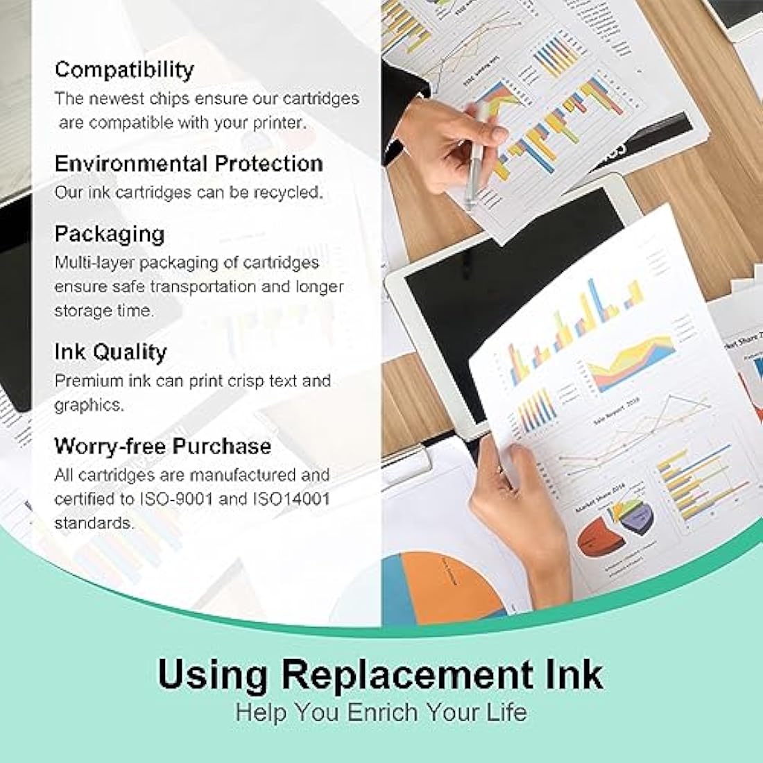 Salols 303XL Ink Cartridges Replacement for HP 303 Ink Cartridges Combo Pack for HP303XL Black and Colour for HP303 303 XL for HP Envy Photo 6230 7234 6234 6220 7830 7130