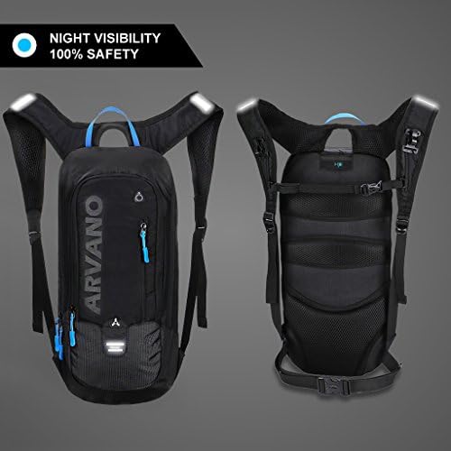 Arvano Bike Backpack, Breathable Cycling Backpack Mountain Bicycle Rucksack, 6L Mini Lightweight Biking Daypack Ski Rucksack Sport Bags Gift for Skiing Mtb Running Hiking Camping Trekking
