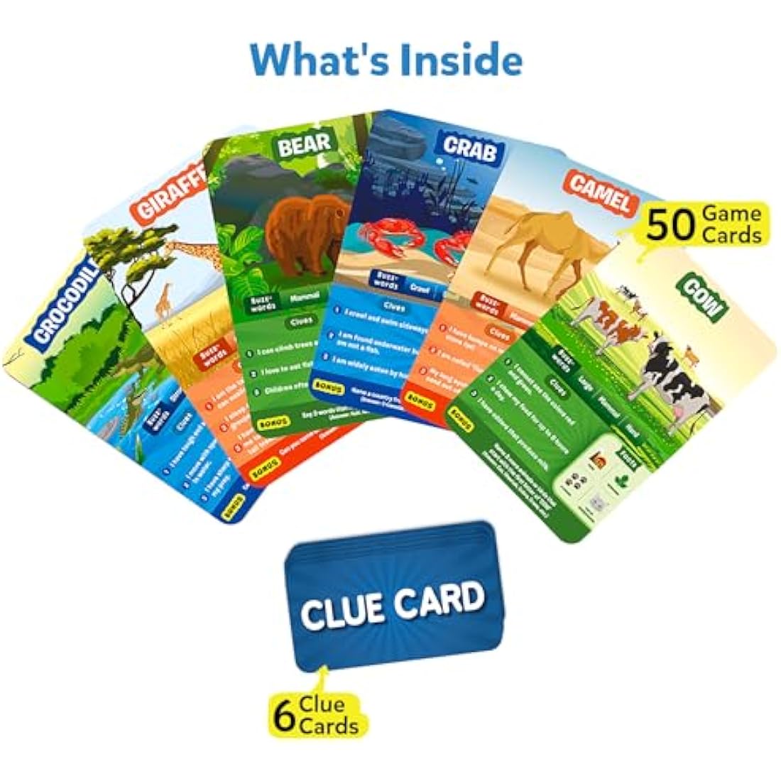 Skillmatics Guess in 10 Animal Planet, Card Game, Perfect for Boys, Girls, Kids, Teens, Adults Who Love Animals, Trivia Games, Travel Games, Gifts for Ages 6, 7, 8, 9, 10, and Up