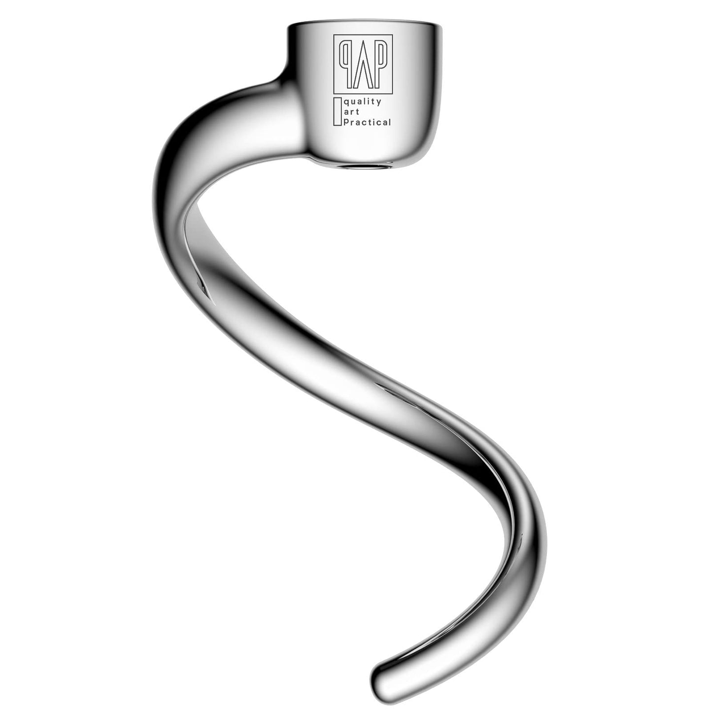 Stainless Steel Spiral Dough Hook Replacement for KitchenAid 4.5QT & 5QT Bowl Tilt-Head Stand Mixers, Rustproof & Easy Clean, Efficient Kneading for