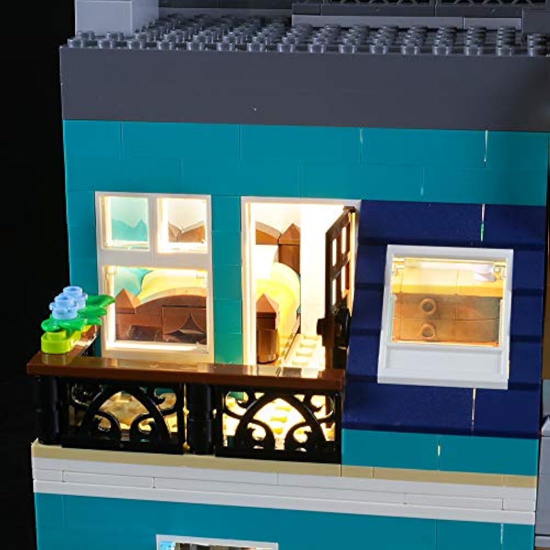 BRIKSMAX Led Lighting Kit for LEGO Bookshop, Compatible with LEGO 10270 Building Blocks Model