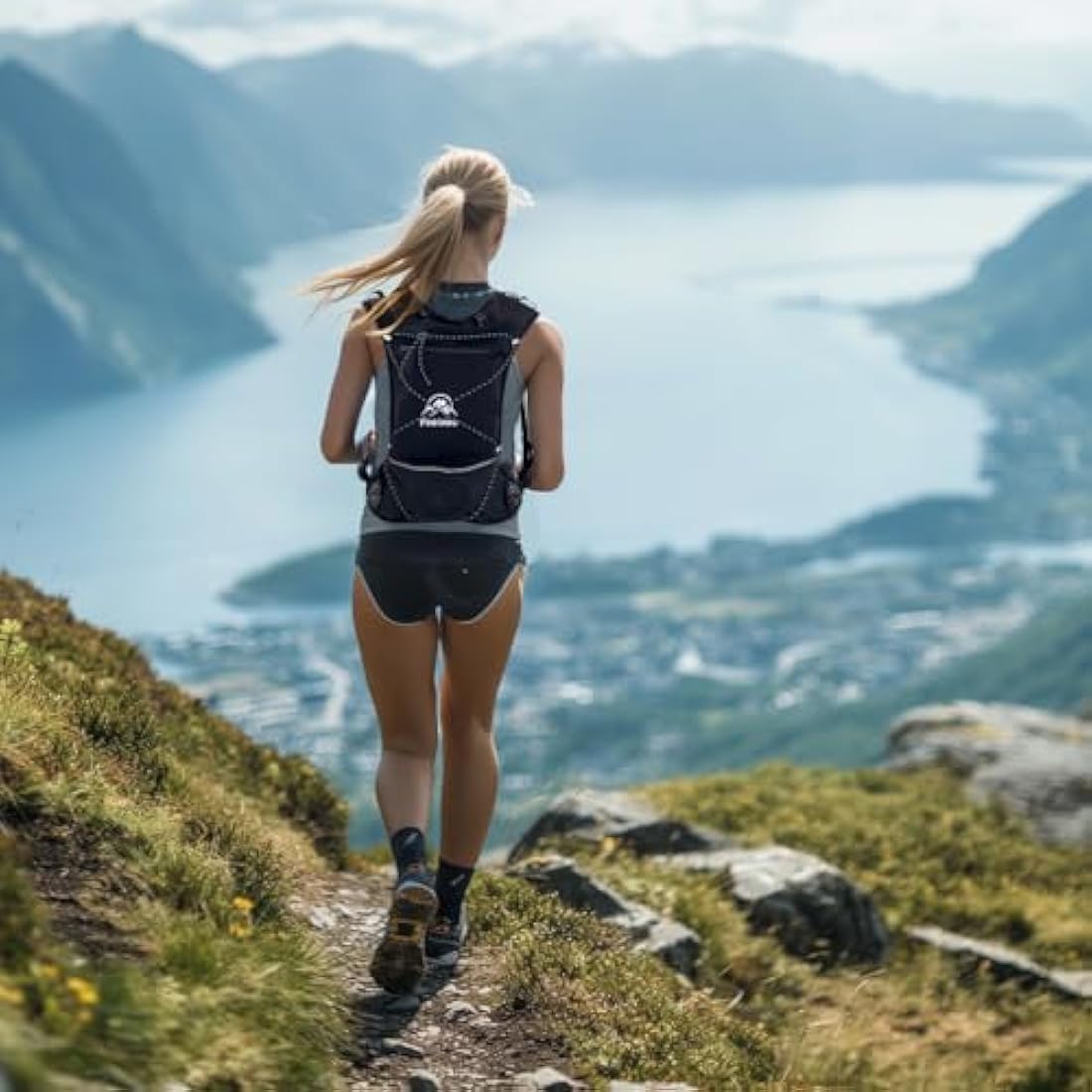 Running Vest for Women Men, Running Backpack Lightweight Hydration Pack With Touch Screen Phone Bag for Hiking Trail Cycling Race Marathon Essentials