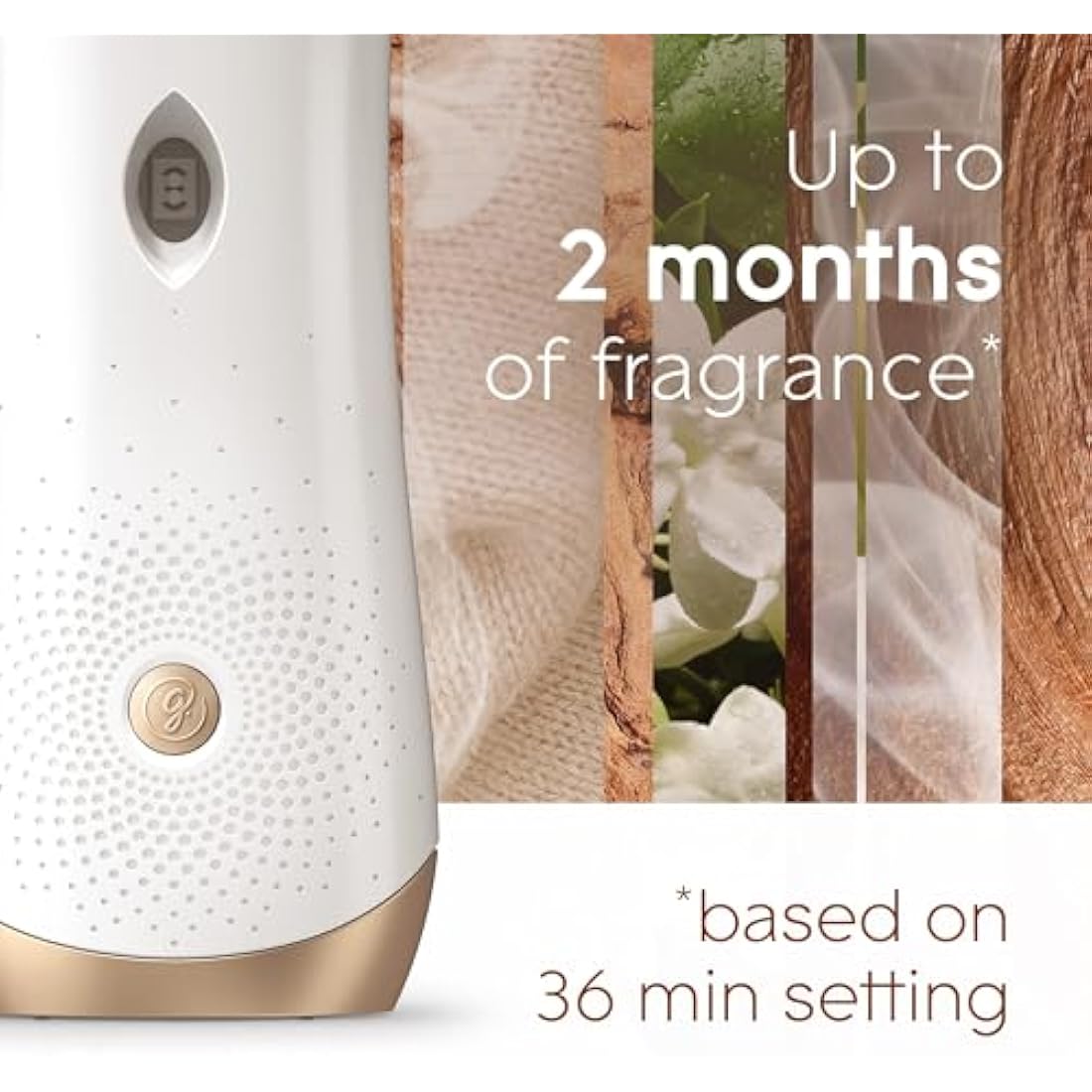 Glade Automatic Air Freshener Refills, Room Spray & Odour Eliminator, Sandalwood & Jasmine, Pack of 4 (4 x 269 ml)