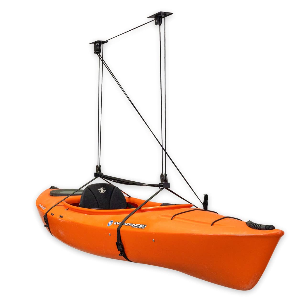 StoreYourBoard Kayak Ceiling Storage Pulley, Overhead Garage Hanging Hoist System, Heavy Duty Holds 150 lbs