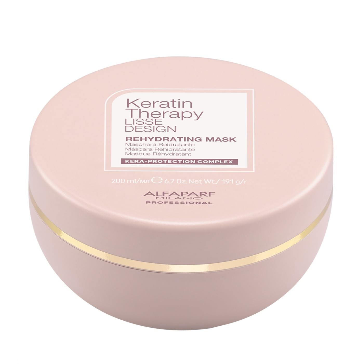 Alfaparf Milano Keratin Therapy Lisse Design Rehydrating Mask 200ml - rehydrating mask