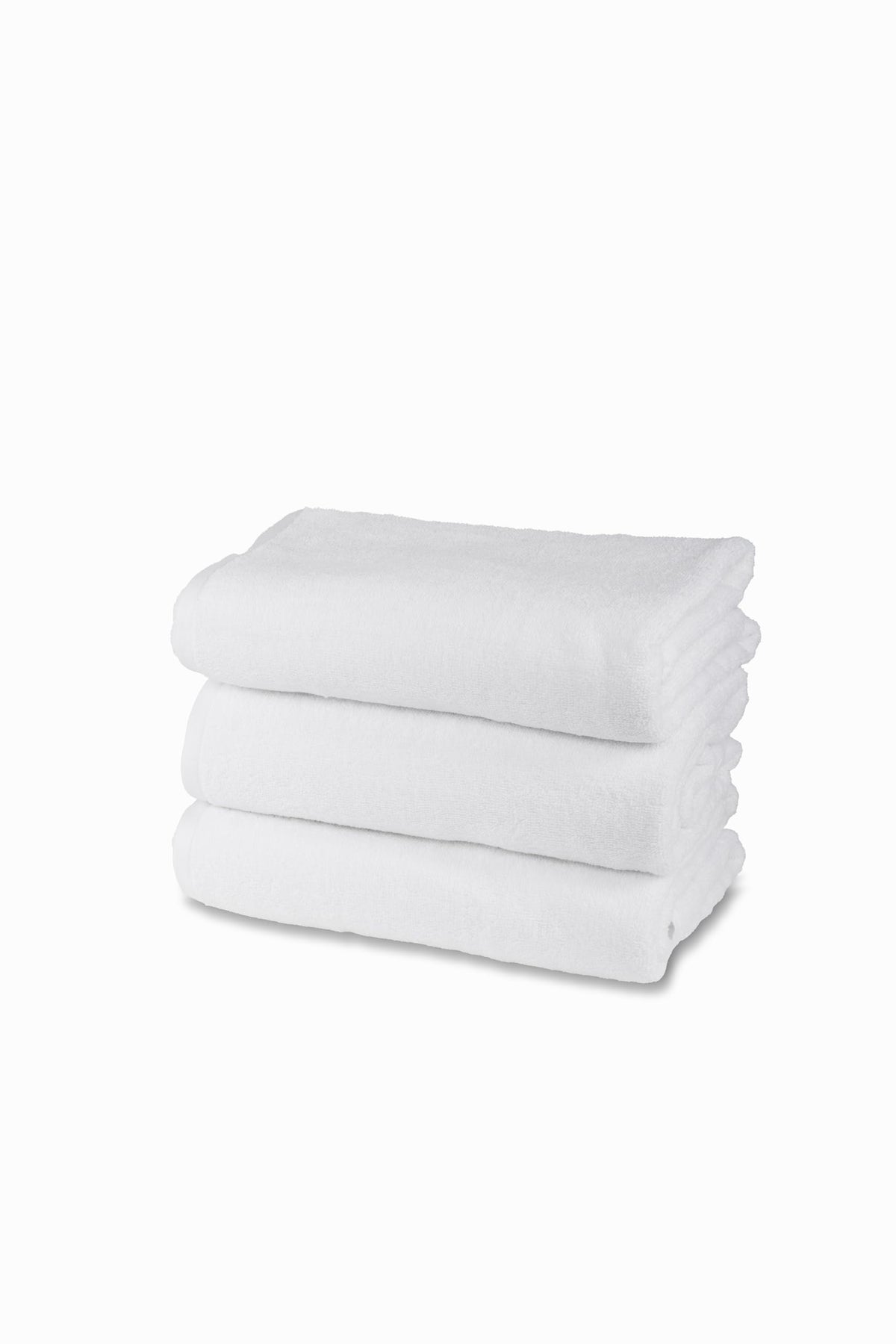 HH HERMET HOTELLERIE 100% Cotton Terry Bath Towel Set, 3 Face Towels, Pack of 3, 60 x 100 cm, 450 g/m?, Double Twisted, Ideal for B&B and Hotel,