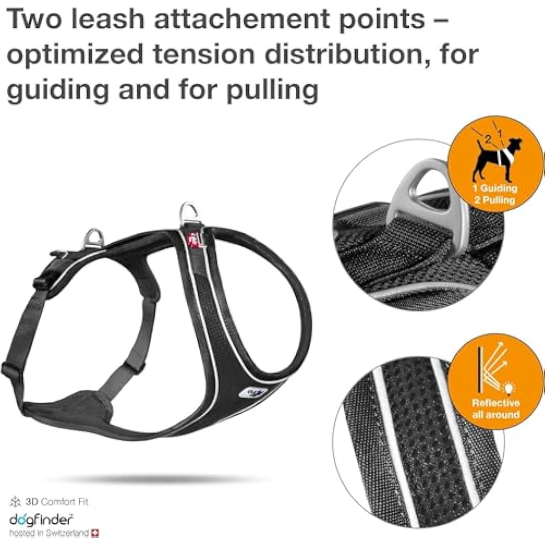 Curli Belka Comfort Harness Black XS